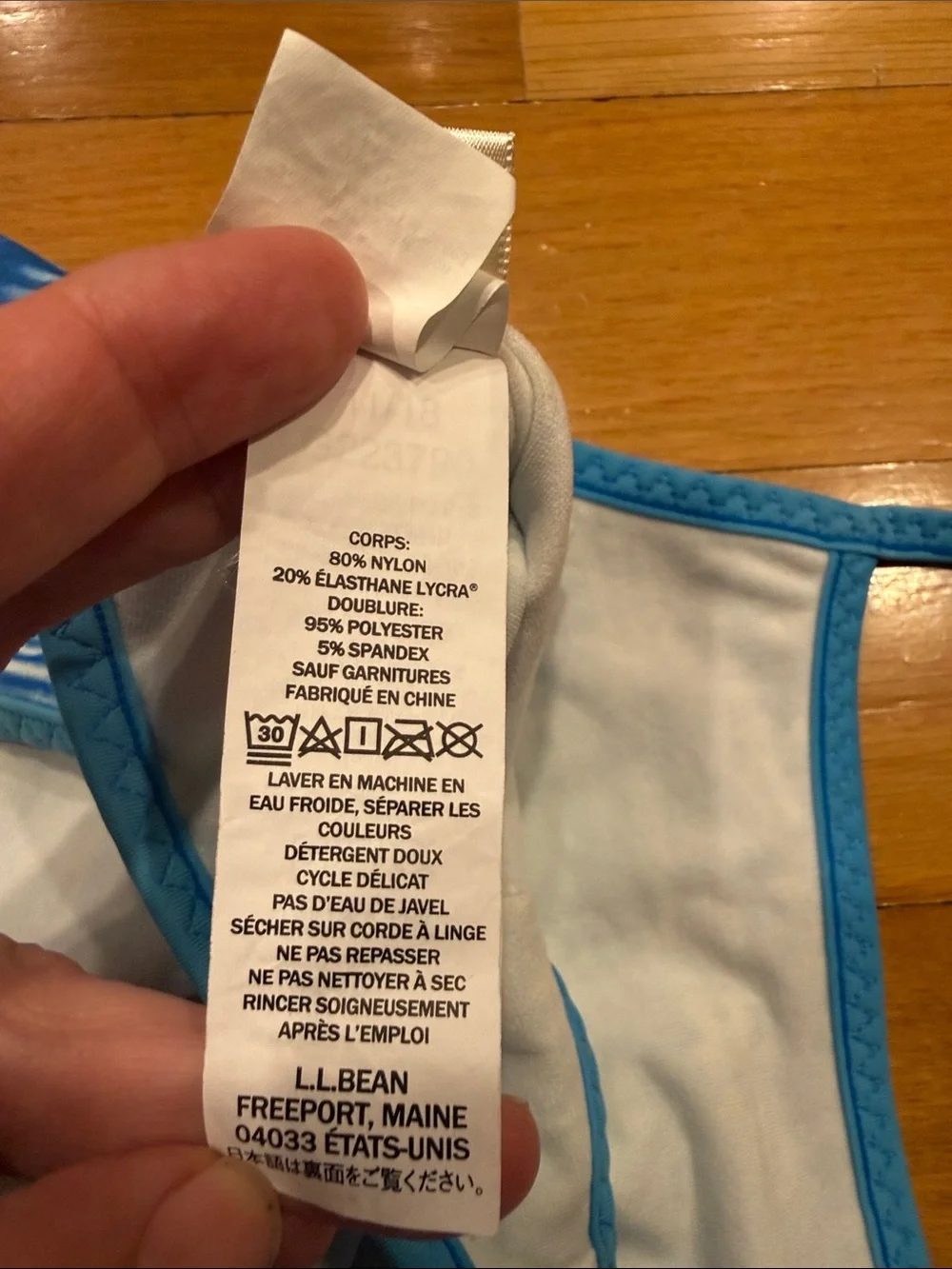 L.L.Bean girls one piece swimsuit size 16.